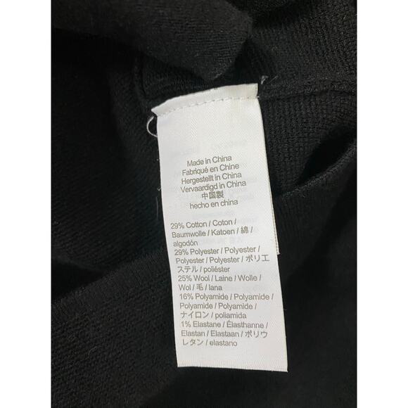 J. Crew Camille Black Sweater Blazer Small Knit Cotton Wool Dark Academia Preppy - Picture 6 of 10